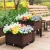 Import Suntour Wholesale  Square Plastic Nursery Flower Raised Garden Beds Planters Flower Pots Box from China
