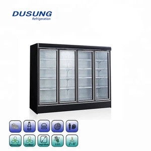 Supermarket Freezer Upright Glass Refrigerator door
