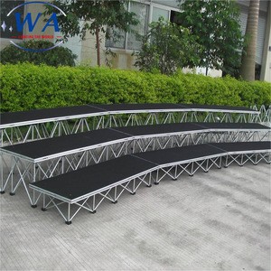 Supplier Modular Stage Platform Audience Chairs Portable Step Stair Riser Stage