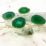 Supplies Fashion  Wedding Hotel Table Decoration Easter Agate Napkin Ring
