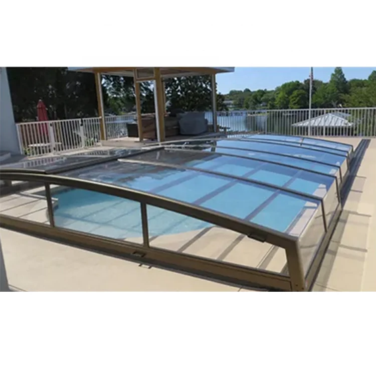 swim pool slide cover pool cover aluminum waterproof swimming pool cover