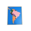Tiger Montessori Materials: G040 Puzzle Map of South America Other Educational Toys