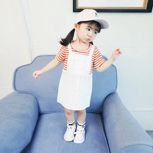 Toddler Girls Clothing Sets 2018 Summer Girls Clothes T-shirt + jeans pants sweet girl cothling