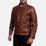 Top Selling Brown Mens Leather Jacket Hot Selling 100% genuine leather jacket leather fashion jackets