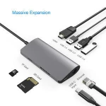 TRANGJAN Type C to RJ45 LAN And HD 4k Hub With PD Charging+2 Usb 3.0 Dock usb hub