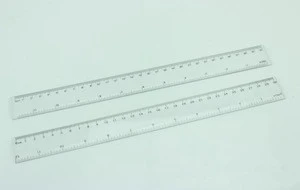 Transparent Ruler Set With Triangle & Straight Ruler For Geography Drafting