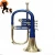 Import TRUMPET BRASS" FLUGEL HORN Bb COLORED BLUE CHOPRA WITH BAG  M/ P from India