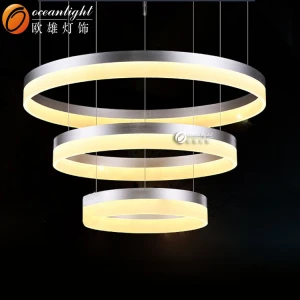 Two Circle Pendant Light LED Modern Acrylic White Pendant Lamp Indoor Lighting led Chandelier