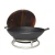 Import Two ears big  commercial restaurant usage cast iron chinese wok with wooden lid and bracket wholesale cookware set from China