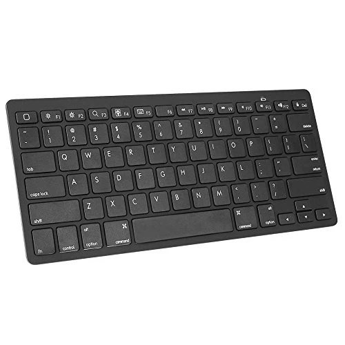 Ultra-Slim Bluetooth Keyboard for iPad and Other Bluetooth Enabled Devices, Black