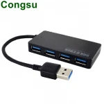 Ultra Slim Portable 4 Ports USB 3.0 Hub Splitter Adapter Adaptor for Macbook