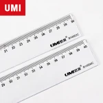 UMI Stationery School and Office 40X 3cm Transparent Plastic Ruler