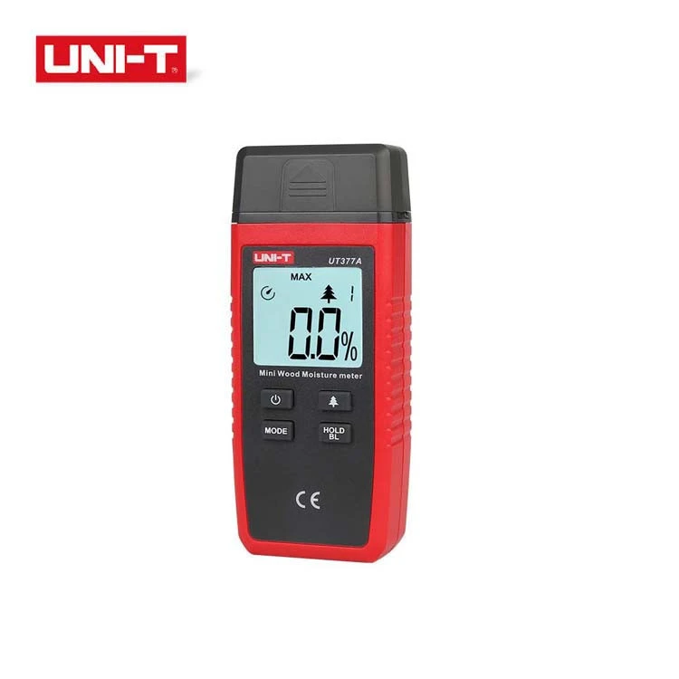 UNI-T UT377A Digital Wood Moisture Meter Hygrometer Humidity Tester for Paper Plywood Wooden Materials LCD Backlight