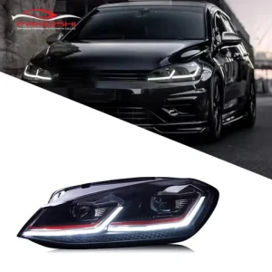 Upgrade headlight assembly for Golf 7 Headlights assembly Golf 7 MK7 2013-LED Headlight DRL Lens Double Beam Bi-Xenon HID