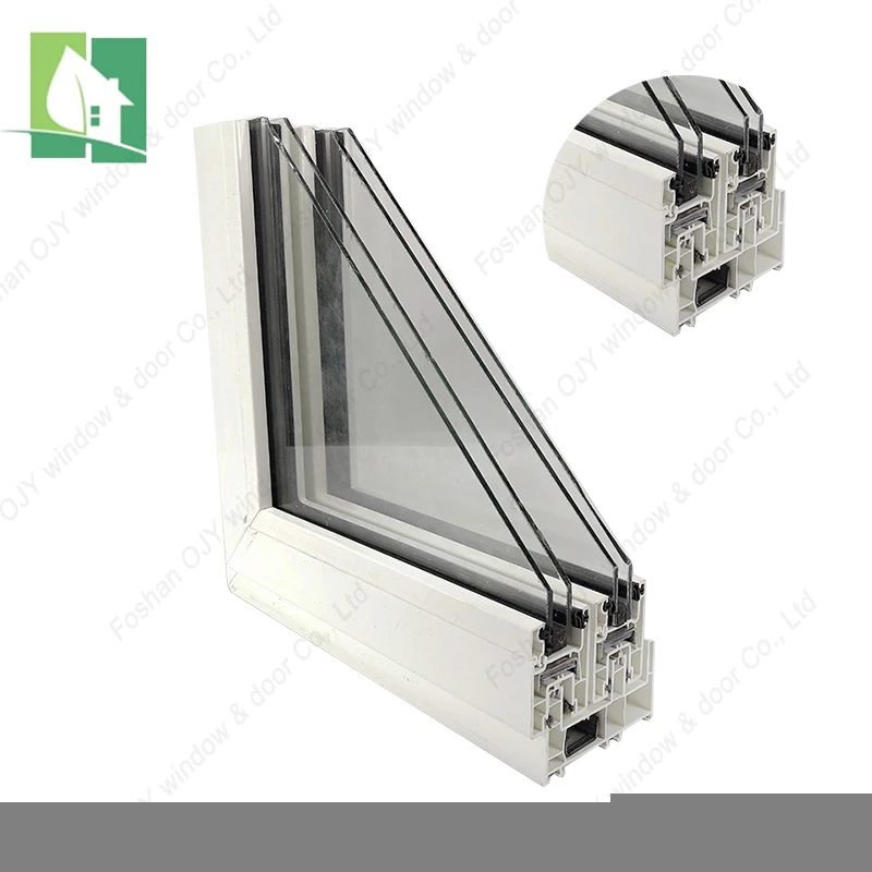 usa standard american pvc sliding pvc double impct glass slide windows