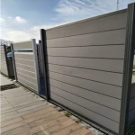 uv resistance composite fencing co extrusion wpc wood plastic privacy garden fence