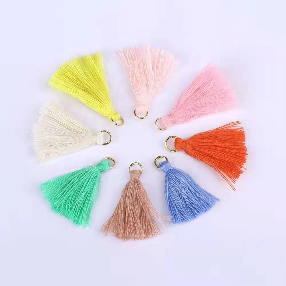 Various Color decorative mini tassel trims in Stock