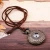 Import Vintage Antique Bronze Leather Cord 12 Constellations Pendant 12 Zodiacs Pocket Watches from China