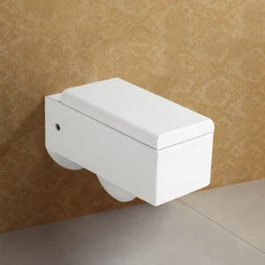 Wall Hung Round Toilet Bowl with Soft Close PP Seat Cover