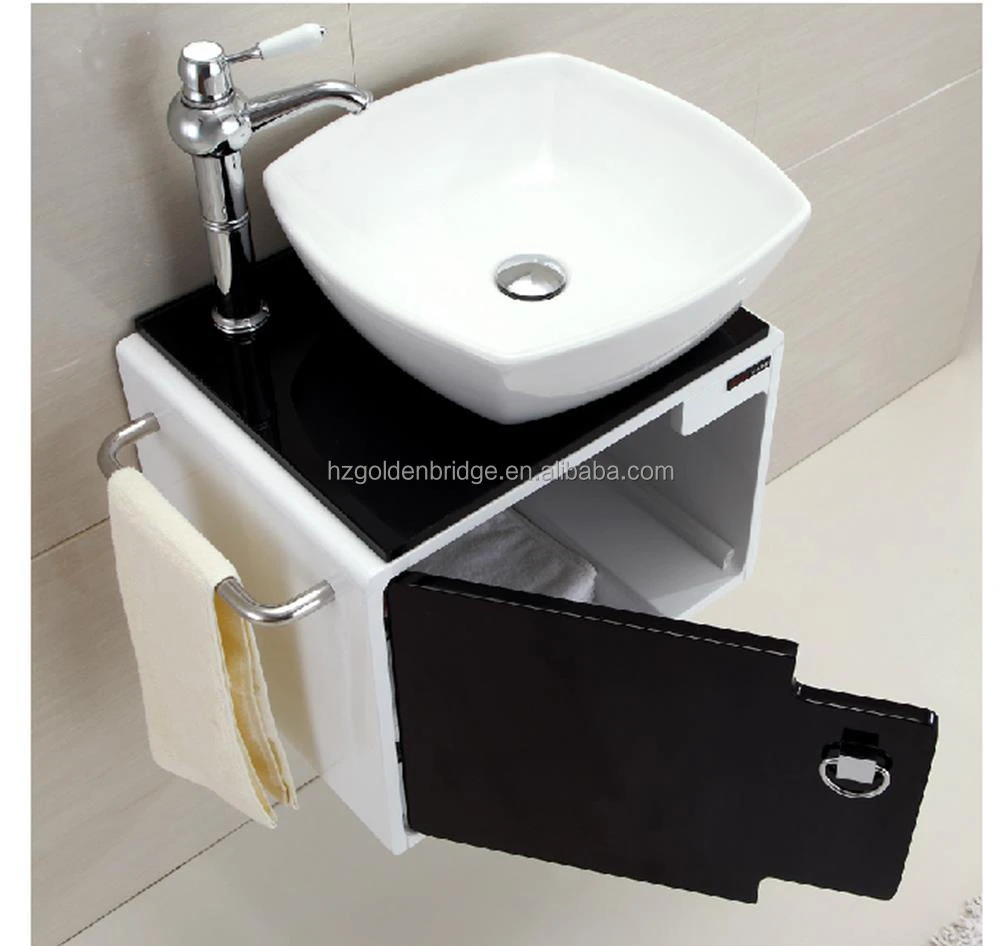 wall mounted mini PVC bathroom sink cabinet GBSP024