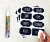 Import Waterproof Chalkboard Labels Stickers With Chalk Marker Perfect Labels Mason Jar Black stickers Labels for Classification from China