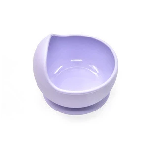 Waterproof Fixing Non-Slip Auxiliary Practice Food Grade silicone baby bowl
