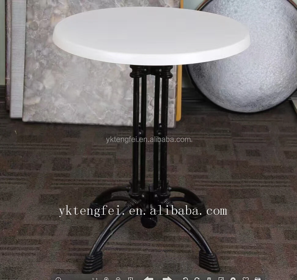 Werzalit round dinning table, hot selling dinner table in cafe, bar