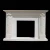 Import White Hand Carved Stone Fireplace Surround With Flowers from China