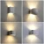 Import White led interior house fixture 6w gypsum european style led plaster wall lamp from China