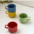 Import whole single colored glaze porcelain ceramic coffee mug from China