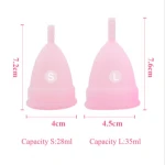 Wholesale 100% FDA Medical Grade Eco Friendly Sterilizer Collapsible Organic Reusable Silicone Menstrual Cup