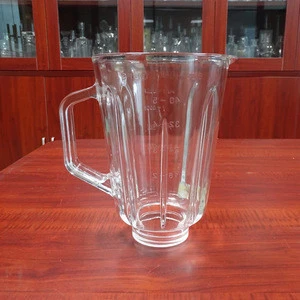 wholesale 1500ml 53oz juicer jar soda lime glass blender jars spare parts
