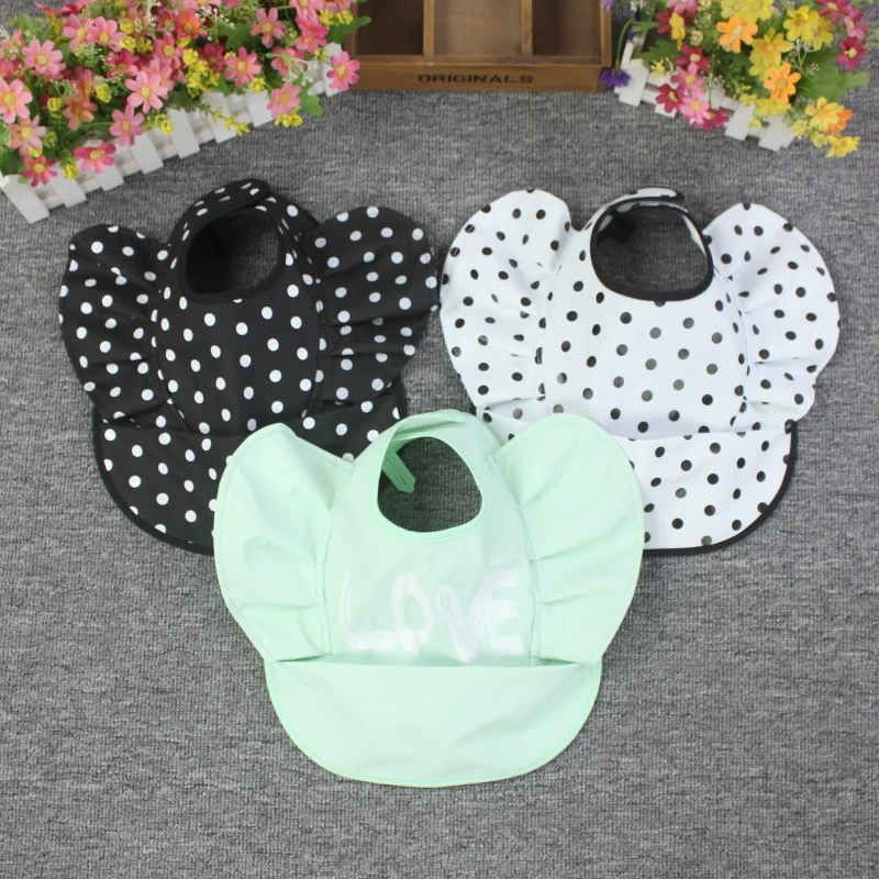 Wholesale Baby Bib Infant Waterproof  Washable Stain and Odor Resistant PU bibs
