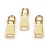 Wholesale Bag Blank Zip Puller Design, Garment Custom Metal Zipper Pulls Logo, Gold Metal Zipper Puller Slider for Handbags