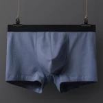Wholesale cotton fashion solid color 4XL black underwear shorts boxer
