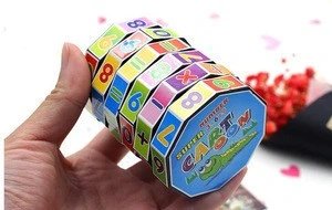 Wholesale Custom Children&#39;s educational toys mathematics magic toys cylindrical digital cube
