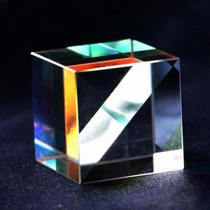 Wholesale custom made Defective Cross Combiner Dichroic X-Cube Micro Optical Crystal Glass triangular Prisms