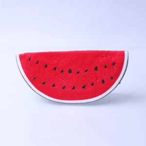 Wholesale custom watermelon shape slow rebound squeeze pu stress ball toys