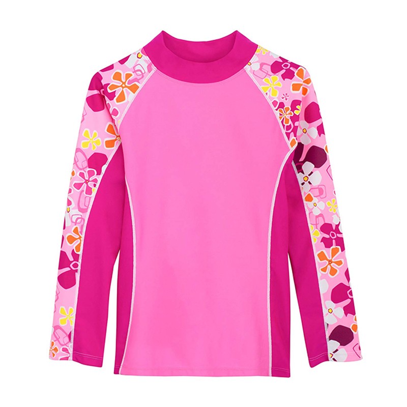 Wholesale design your own sublimation kids baby long sleeve rash guard