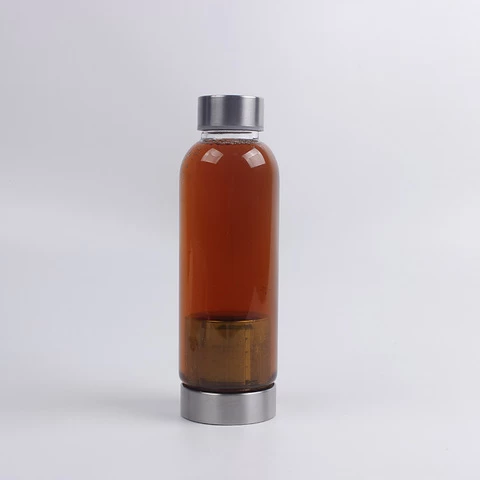 Wholesale drinking water bottle with stainless tea infuser