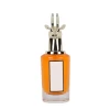 Wholesale empty glass portable pump spray round custom color 75 ml perfume bottle with box