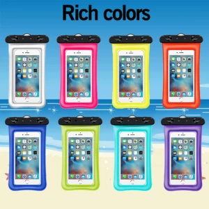 Wholesale Factory universal colorful waterproof mobile phone pouch custom PVC TPU Waterproof Phone Case Bag