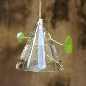 wholesale glass terrarium craft hanging glass vase