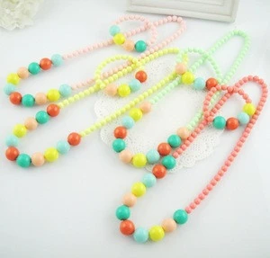 wholesale mixed color beads children jewelry set