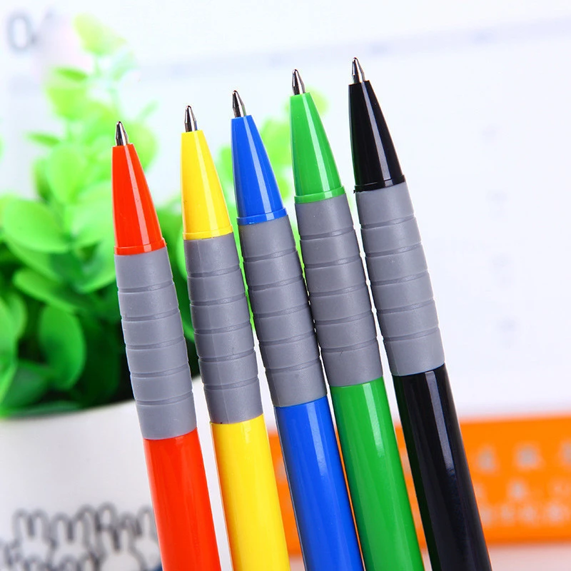 Wholesale Plastic Retractable Ballpoint Pen Colorful Bullet Roller Pen Students Stationary