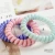 Import Wholesale plastic TPU elastic hair rubber bands high quality candy color telephone cord coil hair ties for girls accessories from China