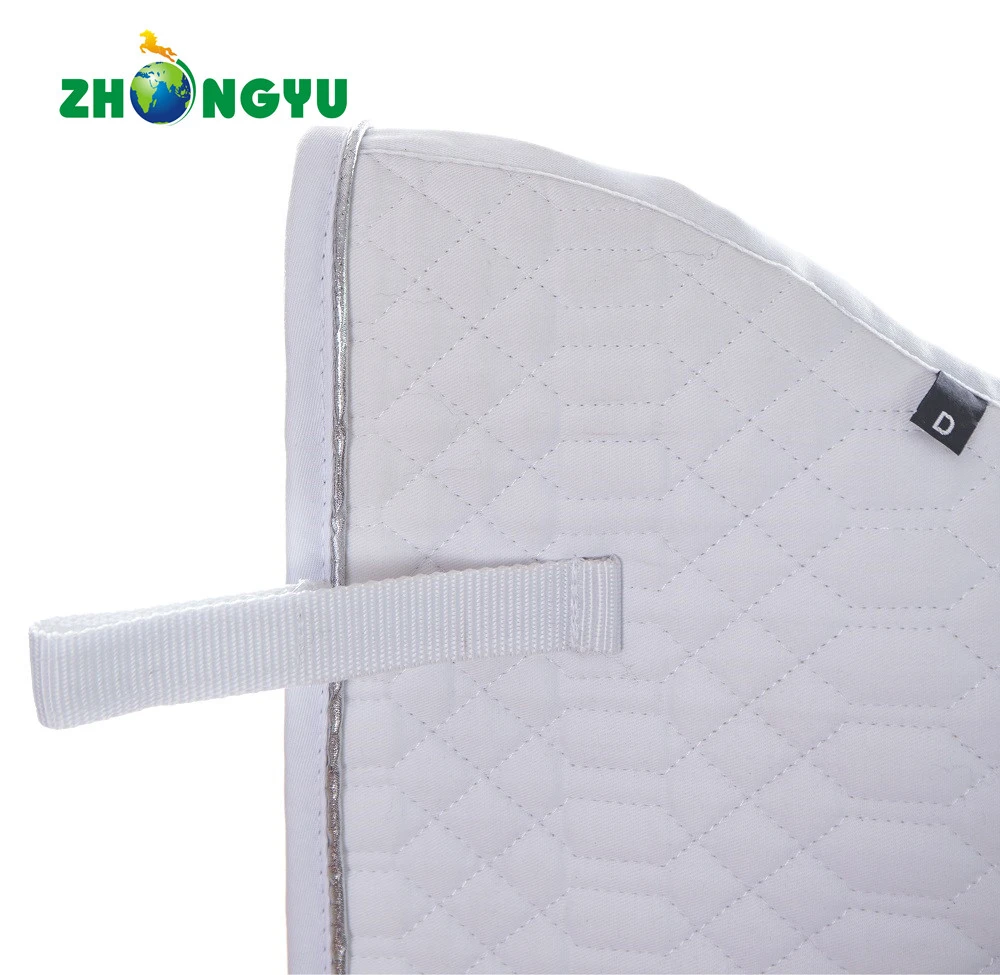 Wholesale Saddle Pad Manufacture White Quilted Horse Numnah Saddle Cloth