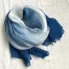 Wholesale Soft  Lightweight Gradient Deying Cotton Silk Scarf Shawl   for Women