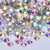 Wholesale ss6 ss8 ss10 ss12 ss16 ss20 ss30 Non Hotfix Strass Clear Nail Art Crystal Stones Flatback Glass Crystal Rhinestones