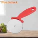 Wholesale stainless steel wheel blade cheese slicer round pizza cutter with Plastic handle